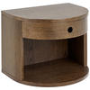 NACHTTISCH 40/30/31,5 cm  in furniert Eiche dunkel  - Eiche dunkel, Modern, Holzwerkstoff (40/30/31,5cm) - MID.YOU