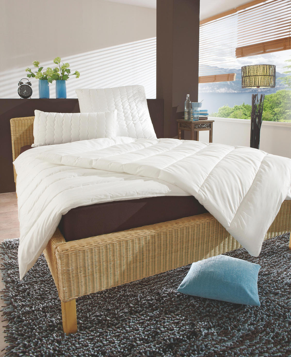 GANZJAHRESDECKE  Aqua Aktiv  135/200 cm   - Weiß, Basics, Textil (135/200cm) - Centa-Star