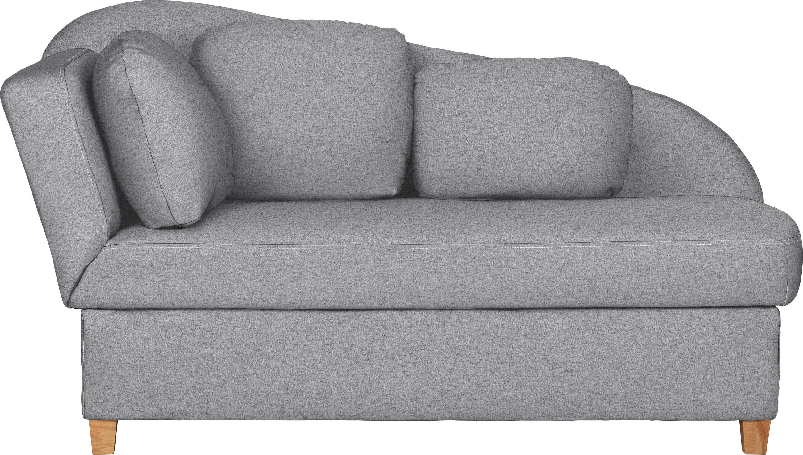 LIEGE Flachgewebe Grau  - Grau, Lifestyle, Holz/Textil (85/97/180cm) - Novel