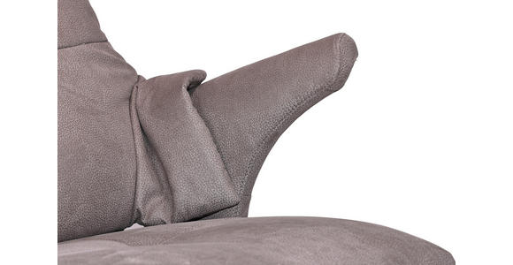 CHEFSESSEL Webstoff Grau, Alufarben  - Alufarben/Grau, Design, Textil/Metall (78/115-122/81cm) - Novel