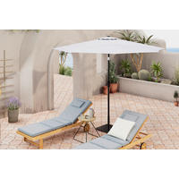 SONNENSCHIRM 250 cm   - Dunkelgrau/Hellgrau, MODERN, Textil/Metall (250cm) - Ambia Garden