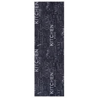 KÜCHENLÄUFER 50/150 cm Cook & Clean Schwarz, Weiß  - Schwarz/Weiß, Design, Kunststoff (50/150cm) - Hanse Home