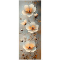 GLASBILD Blumen  - Multicolor, Basics, Glas (30/80/1,40cm) - Euroart