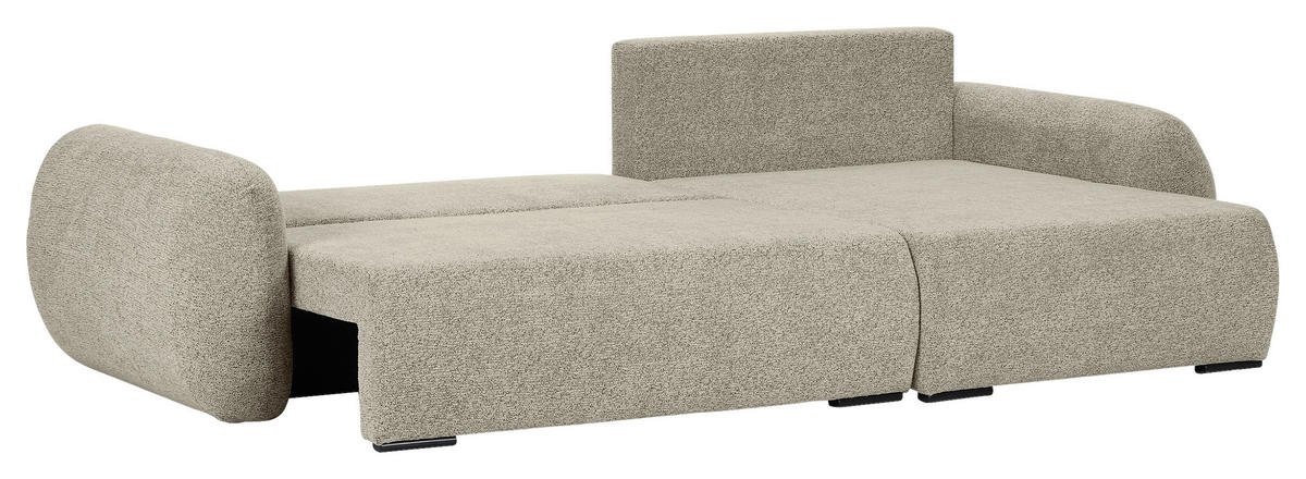 ECKSOFA Mintgrün Flachgewebe Zierkissen, Rückenkissen, Bettkasten, Schlaffunktion, Rücken echt, Liegefläche im Originalstoff  - Schwarz/Mintgrün, KONVENTIONELL, Kunststoff/Textil (145/285cm) - Carryhome