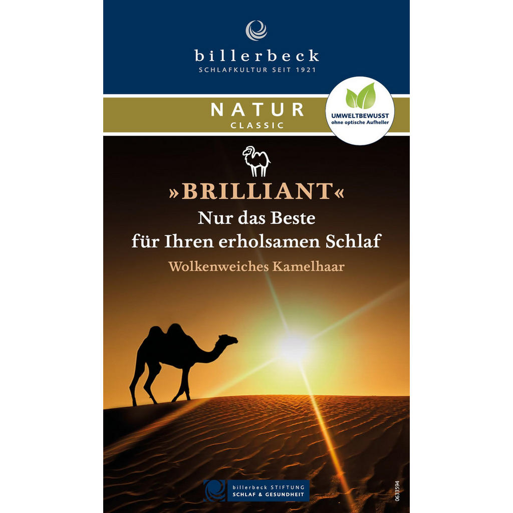 Thumbnail - Billerbeck Ganzjahresdecke Brilliant Uno, Weiß, Textil, 155x220 cm, feuchtigkeitsregulierend, temperaturausgleichend, we...