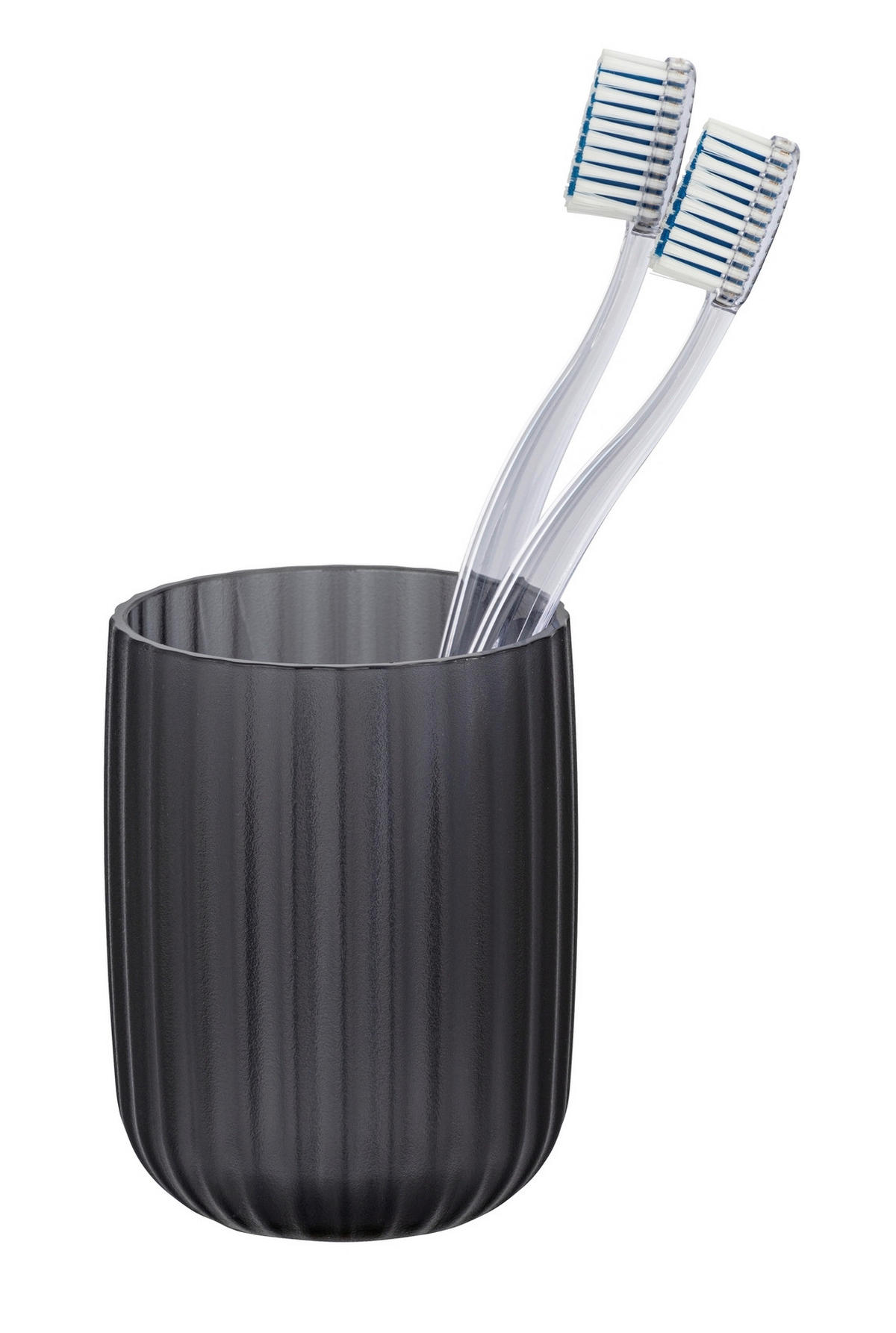 ZAHNPUTZBECHER  - Grau, Basics, Kunststoff (7,5/10/7,5cm) - Wenko