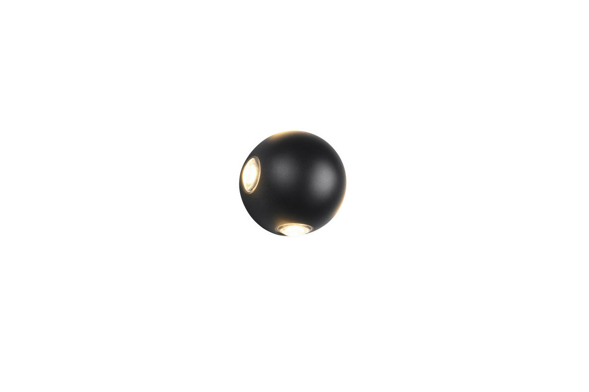 LED-WANDLEUCHTE - Schwarz, Basics, Metall (10,5/7,5cm) - Trio Leuchten