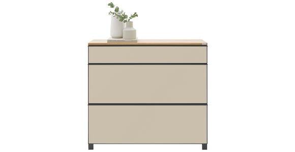 SCHUHKIPPER  in 120/108/31 cm  - Eichefarben/Anthrazit, Design, Glas/Holzwerkstoff (120/108/31cm) - Dieter Knoll