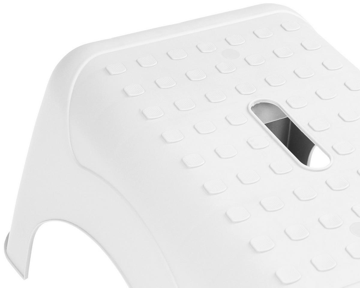 TRITTHOCKER Weiß  - Weiß, Basics, Kunststoff (44/23,5/31cm) - Ambia Garden