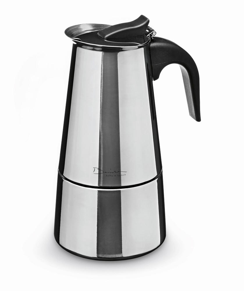 ESPRESSOKOCHER  - Edelstahlfarben/Schwarz, Basics, Kunststoff/Metall (800ml)