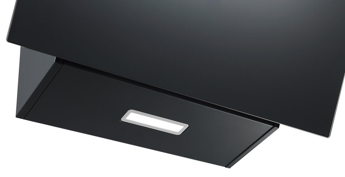DUNSTABZUGSHAUBE CH69060SA+  - Schwarz, Trend, Glas/Metall (60/76,4-114,4/38,2cm) - Respekta