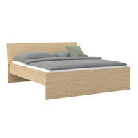 BETT 160/200 cm,  in Eichefarben  - Eichefarben, KONVENTIONELL (160/200cm) - Hom`in