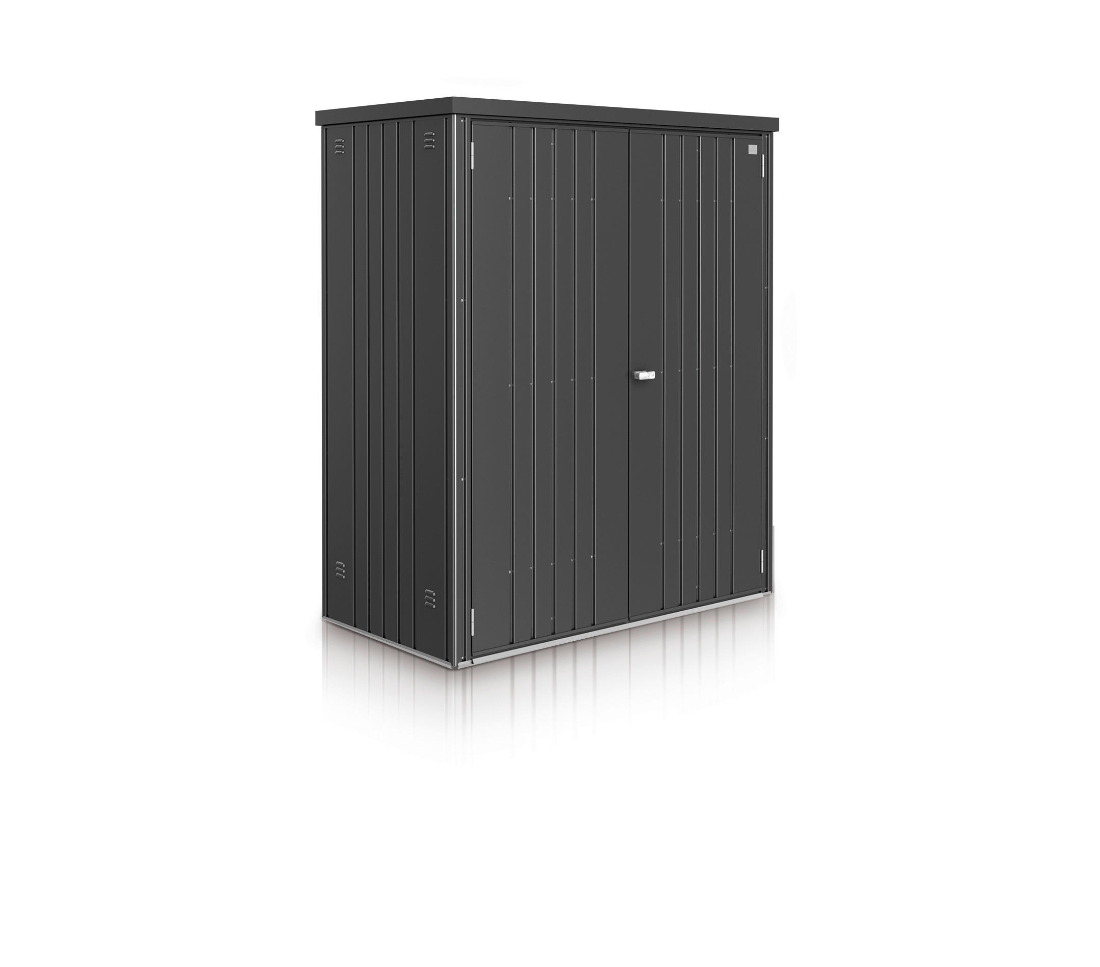 GERÄTESCHRANK 155/182,5/83 cm  - Dunkelgrau, Design, Metall (155/182,5/83cm) - Biohort