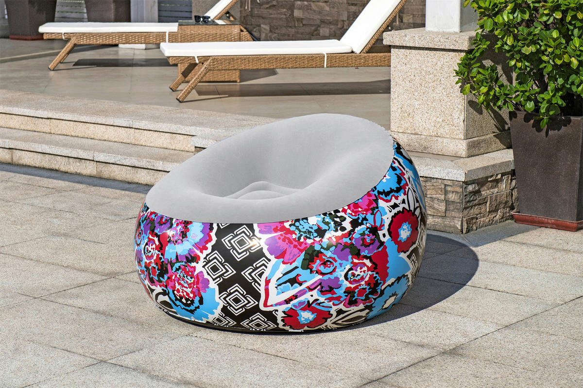 LUFTSESSEL 75111 - Multicolor, KONVENTIONELL, Kunststoff (112/112/66cm) - Bestway