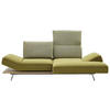 ECKSOFA in Flachgewebe Limette  - Chromfarben/Limette, Design, Holz/Textil (240/132cm) - Koinor