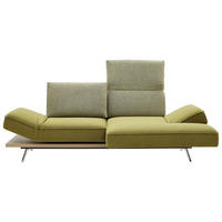 ECKSOFA in Flachgewebe Limette  - Chromfarben/Limette, Design, Holz/Textil (240/132cm) - Koinor
