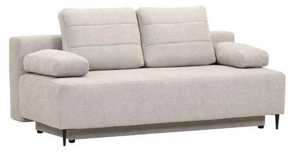 SCHLAFSOFA mit Liegefunktion, Schlafen auf Sitzhöhe, Rücken echt, Stoffauswahl Flachgewebe Braun - Schwarz/Braun, KONVENTIONELL, Textil/Metall (197/75/100cm) - Carryhome