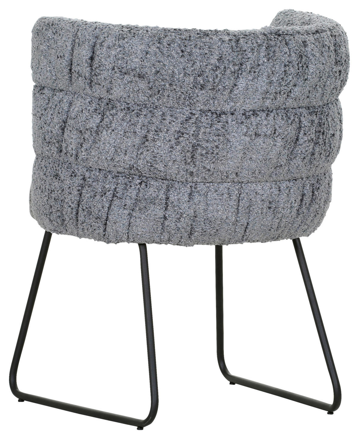 STUHL - Greige/Schwarz, Design, Textil/Metall (62/80/62cm) - Novel