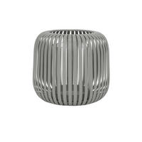 KERZENHALTER - Grau, Design, Glas/Metall (23/27cm) - Ambia Home