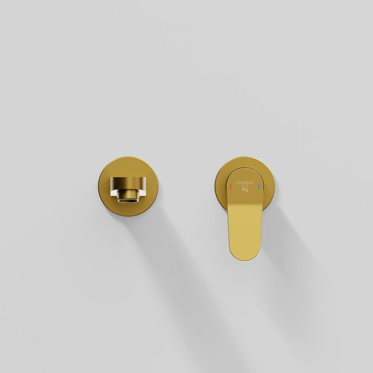 WASCHTISCHARMATUR 340 1814 3 BG  - Goldfarben, MODERN, Metall (22,9/10/22cm)