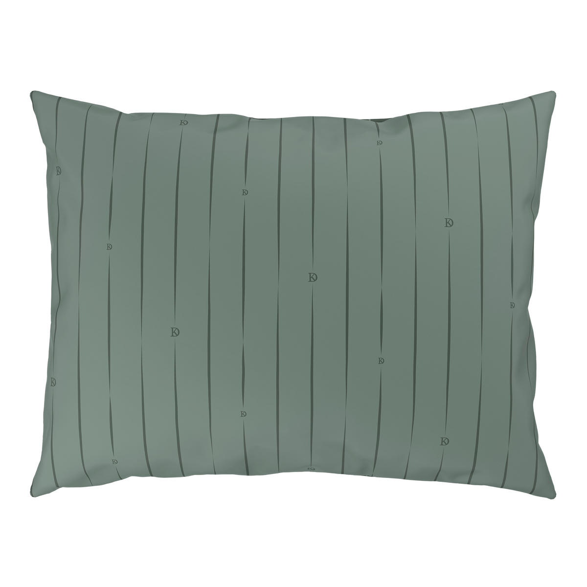 BETTWÄSCHESET STRIPES DK Satin 200/210 cm  65 cm/100 cm  - Grün, Design, Textil (200/210cm) - Dieter Knoll