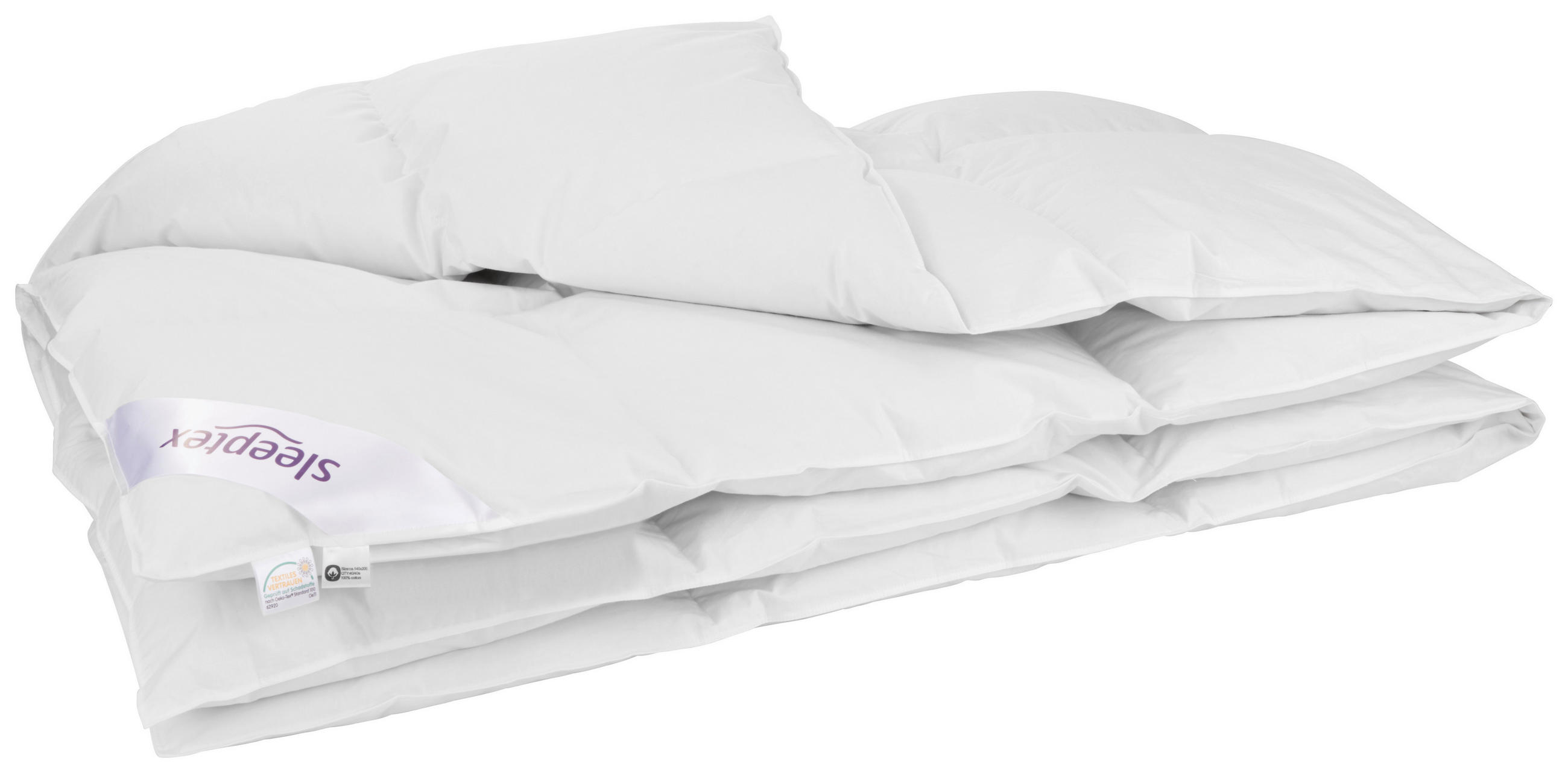 CELOROČNÍ PŘIKRÝVKA, 140/200 cm, peří, prachové peří - bílá, Basics, textil (140/200cm) - Sleeptex