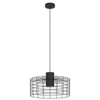 HÄNGELEUCHTE 48/110 cm  - Schwarz/Weiß, Design, Metall (48/110cm) - Eglo