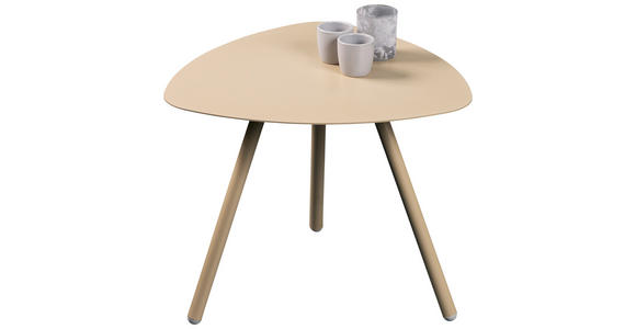 BEISTELLTISCH Creme  - Creme, Design, Metall (50/50/40cm) - Xora