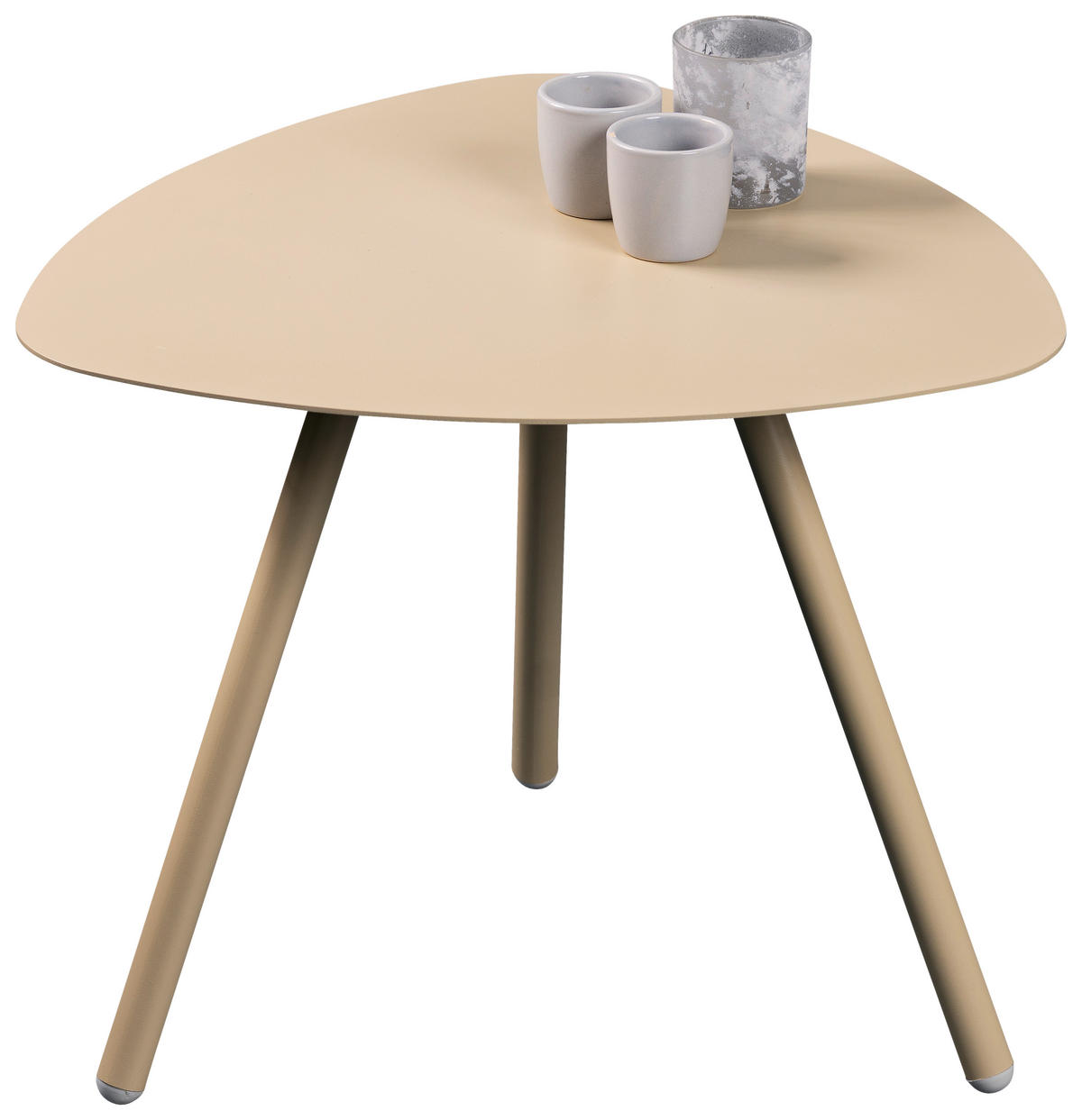 BEISTELLTISCH 50/50/40 cm Creme  - Creme, Design, Metall (50/50/40cm) - Xora