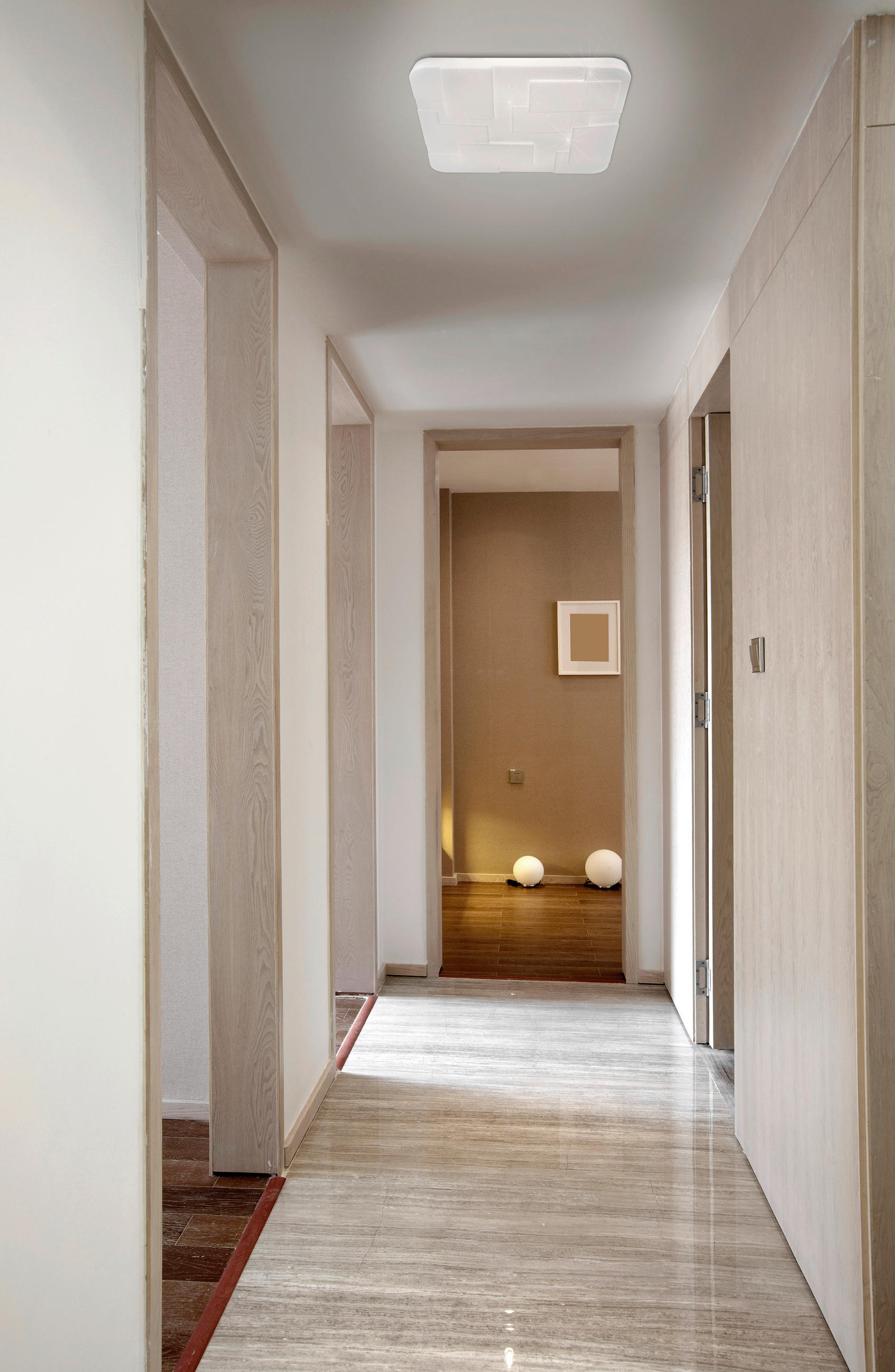 LED-DECKENLEUCHTE 54/6,5 cm   - Weiß, Design, Kunststoff/Metall (54/6,5cm) - Näve