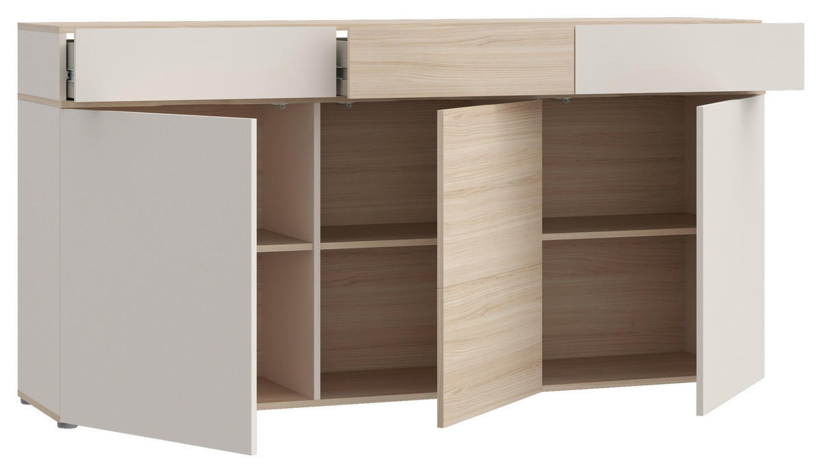 SIDEBOARD Eichefarben, Sandfarben  174,6/88,4/41 cm  - Sandfarben/Eichefarben, Natur, Holzwerkstoff (174,6/88,4/41cm) - Ti'me