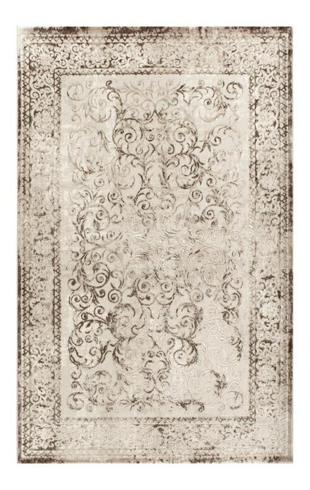 KOBEREC TKANÝ NA PLOCHO, 120/170 cm, hnědá, béžová - hnědá/béžová, Basics, textil (120/170cm)