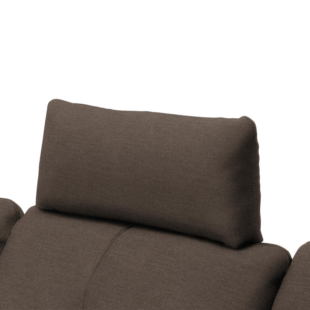 ECKSOFA in Webstoff Dunkelbraun  - Dunkelbraun/Schwarz, Design, Textil/Metall (179/301cm) - Chilliano