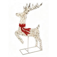 UKRASNI IRVAS - zlatna/crvena, Osnovno, metal/plastika (57/18/100cm) - X-Mas