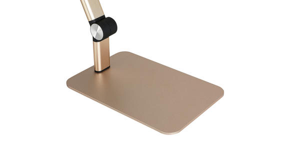LED-SCHREIBTISCHLEUCHTE 98/20/22,5 cm  - Champagner/Schwarz, Design, Kunststoff/Metall (98/20/22,5cm) - Novel