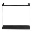 WANDREGAL 45/40/10 cm  - Schwarz, Trend, Metall (45/40/10cm) - Landscape