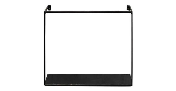 WANDREGAL 45/40/10 cm  - Schwarz, Trend, Metall (45/40/10cm) - Landscape
