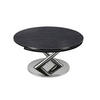 COUCHTISCH Keramik 80-28/40/80 cm rund Anthrazit, Chromfarben  - Chromfarben/Anthrazit, Basics, Keramik/Metall (80-28/40/80cm) - Naos