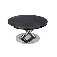 COUCHTISCH in Metall, Keramik 80-28/40/80 cm  - Chromfarben/Anthrazit, Basics, Keramik/Metall (80-28/40/80cm) - Naos
