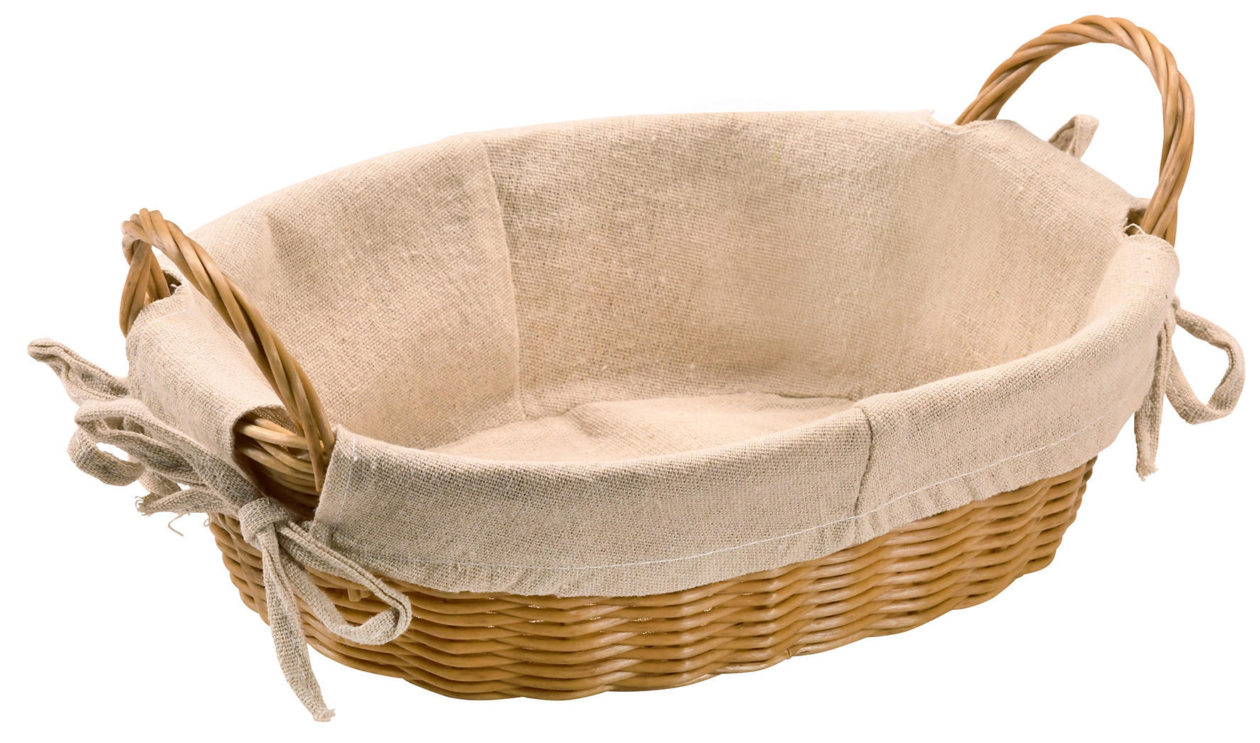 KOŠARICA ZA KRUH     30/21/9 cm         - naravne barve, Basics, umetna masa/tekstil (30/21/9cm) - Kesper