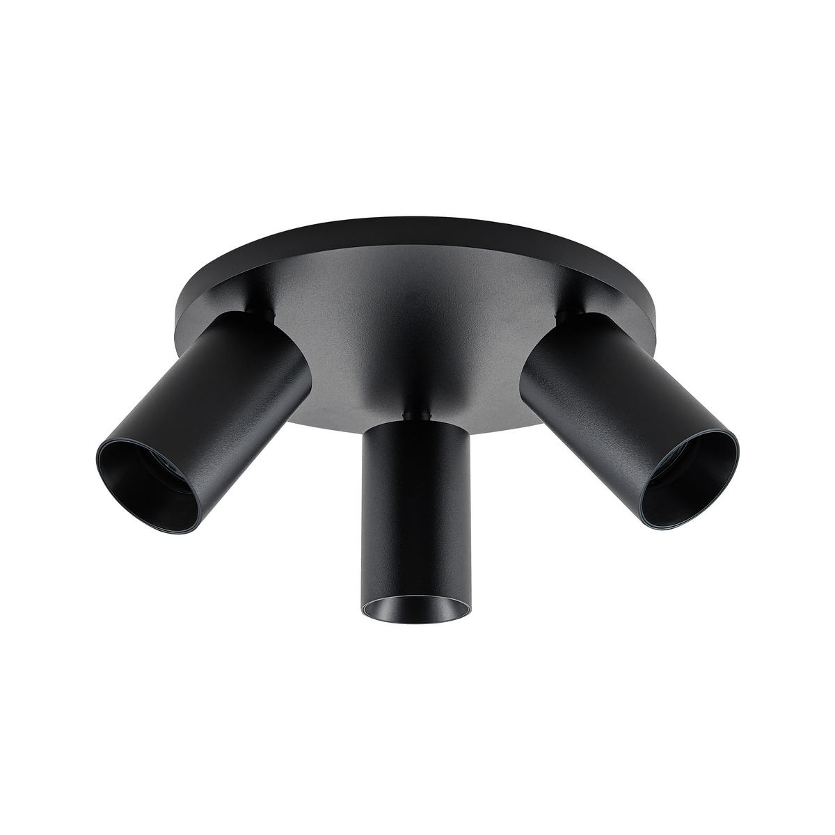 DECKENSTRAHLER - Schwarz, Design, Metall (25/25/12,5cm)