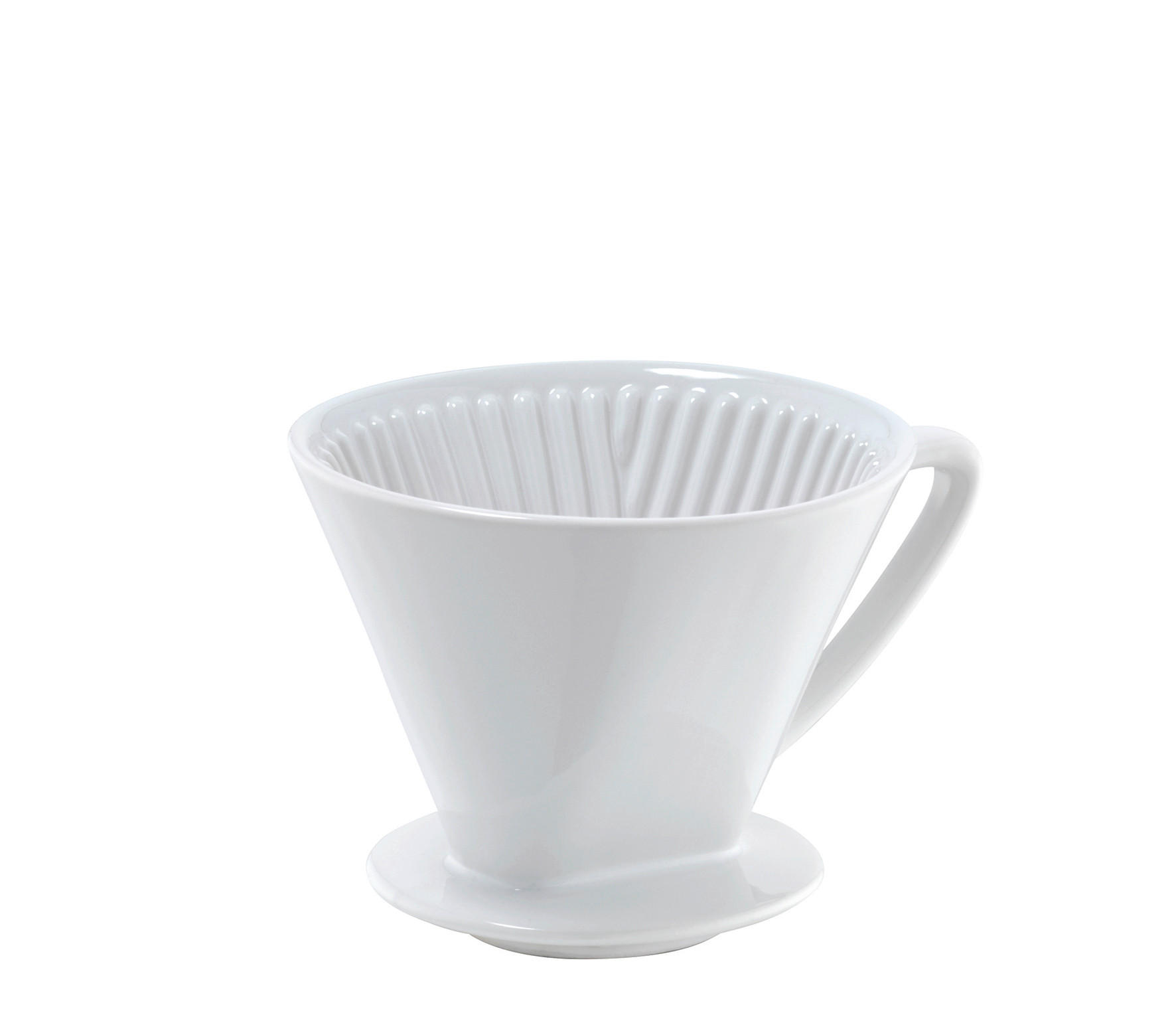 KAFFEEFILTERHALTER  - Weiß, Basics, Keramik (14/10,5cm) - Cilio