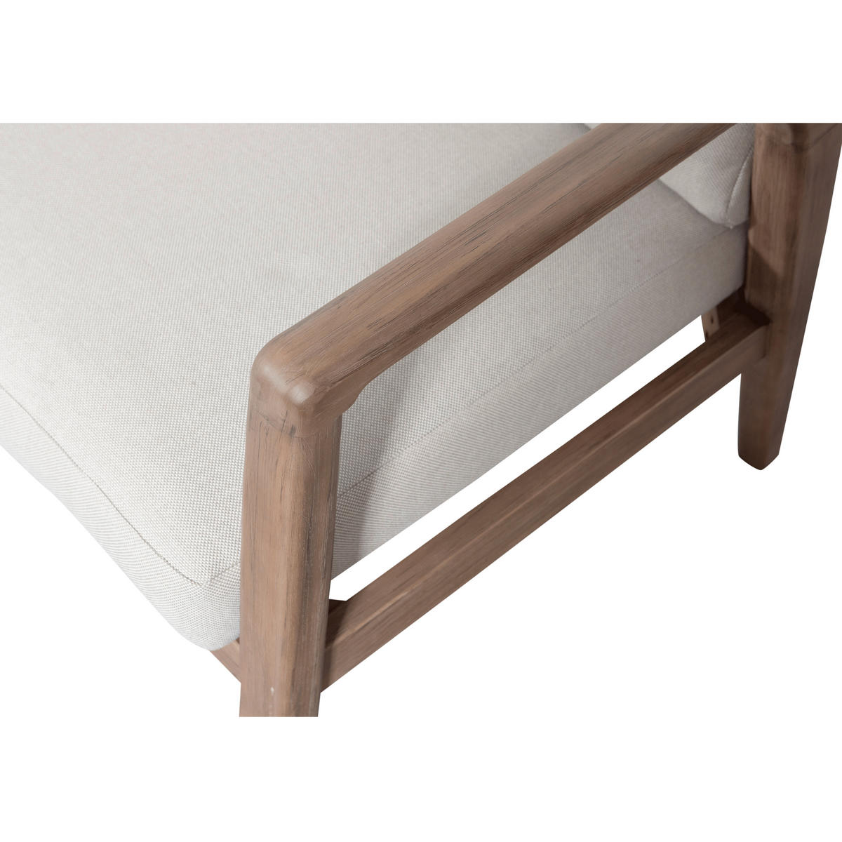 LOUNGEGARNITUR 227/227 cm Akazie vollmassiv  - Naturfarben, MODERN, Holz/Textil (227/227cm) - Livetastic