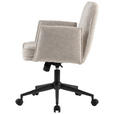 DREHSTUHL Webstoff Creme, Schwarz  - Creme/Schwarz, Design, Kunststoff/Textil (63/88/95,5/65,5cm) - Venda