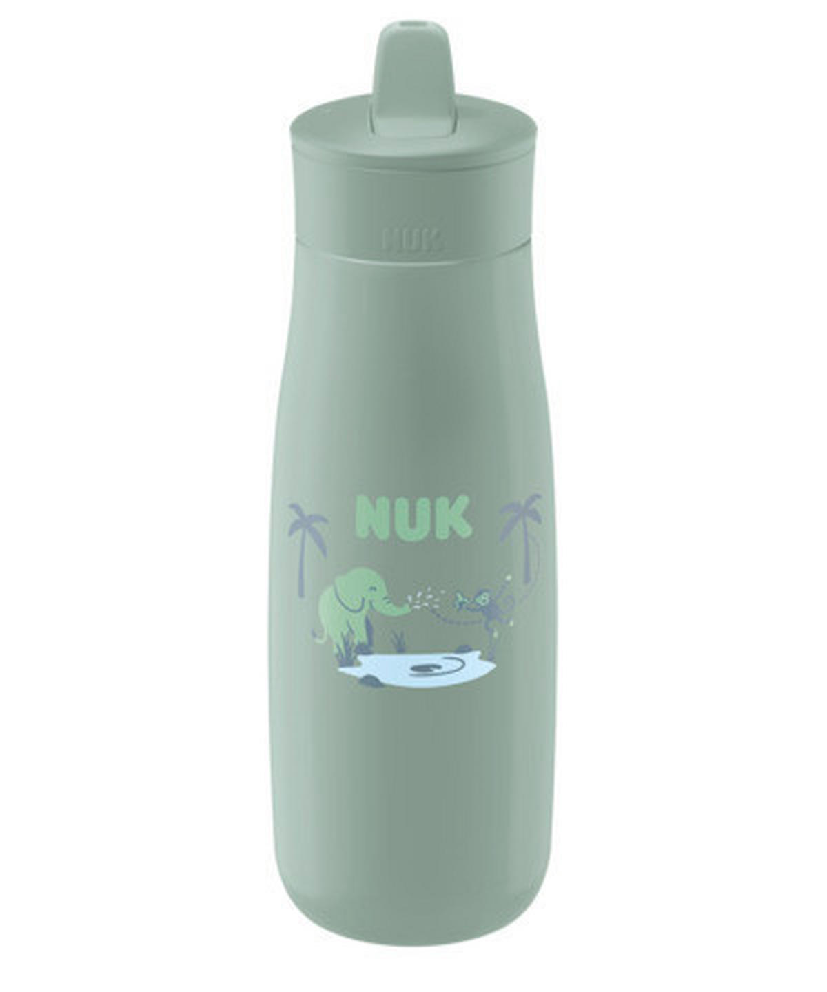 KINDERTRINKFLASCHE NUK FC Trinkflasche Flip-Strohhalm 450ml  - Mintgrün, Basics, Kunststoff (450ml) - NUK