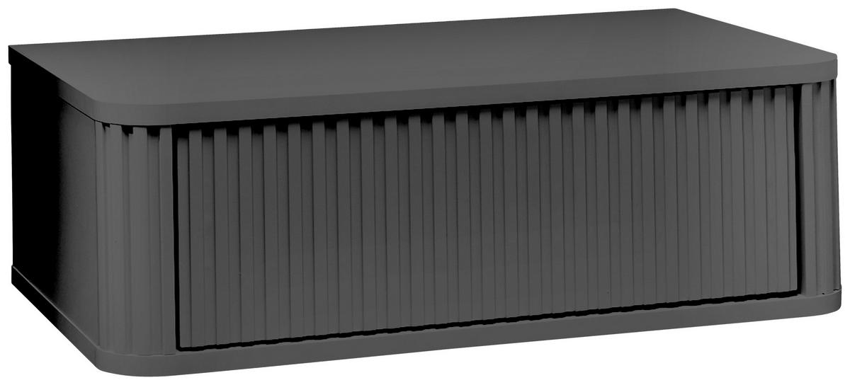 NACHTSCHRANK 63/21/38 cm  - Schwarz, KONVENTIONELL, Holzwerkstoff (63/21/38cm) - Chameo