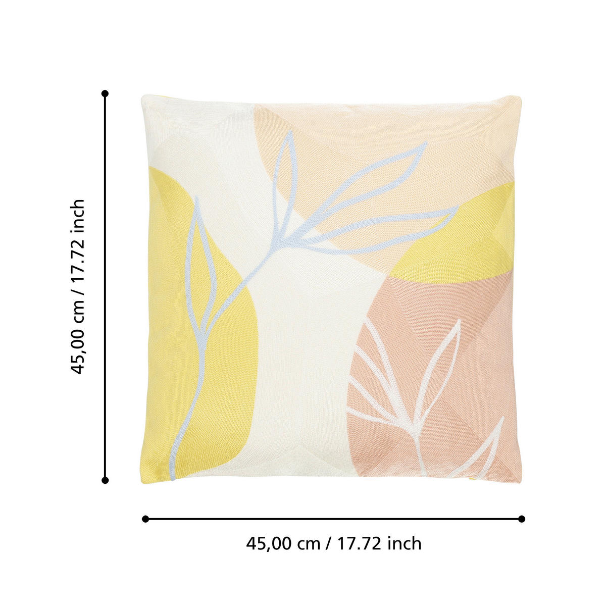 ZIERKISSEN  45/45 cm   - Pink/Lila, LIFESTYLE, Textil (45/45cm) - Eglo