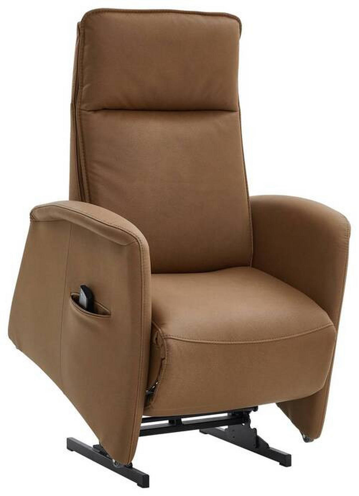 RELAXSESSEL in Textil Braun  - Schwarz/Braun, Design, Kunststoff/Textil (90/114/87-176cm) - Valdera