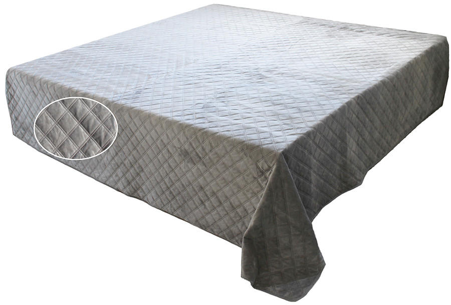 ÁGYTAKARÓ  - antracit, Basics, textil (220/2/230cm)