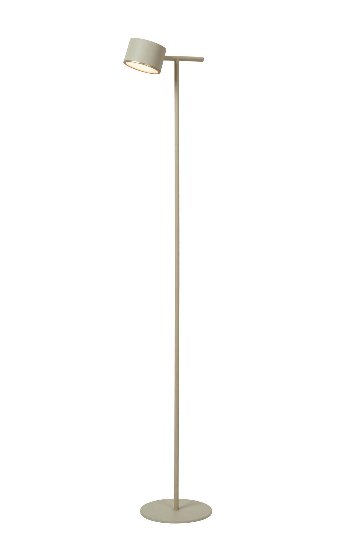 STEHLEUCHTE 20/26/130 cm    - Braun, Design, Metall (20/26/130cm) - Lucide